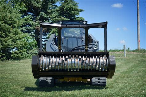 mowing with a skid steer|high flow skid steer attachments.